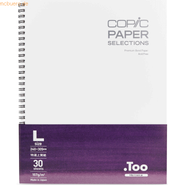 Copic Sketchbook L mit Spiralbindung Premium Bond Paper von Copic