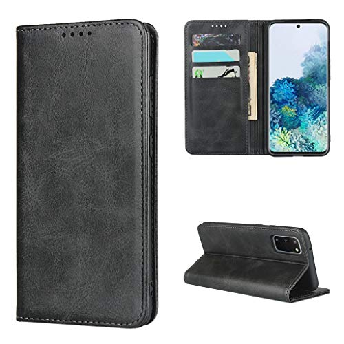 Copmob Schutzhülle für Samsung Galaxy S20, Premium Flip Brieftasche aus Leder, [3 Kartenfächer][Standfunktion] [Magnetverschluss], Schutzhülle für Samsung Galaxy S20 – Schwarz von Copmob