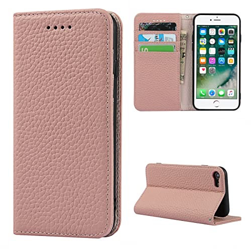 Copmob Schutzhülle für iPhone 7 Plus/8 Plus, Flip Echtleder Brieftasche, 4 Schlitze, Magnetverschluss, Rosa Copmob Schutzhülle für iPhone 7 Plus/8 Plus, Flip Echtleder Brieftasche, 4 Schlitze, Magnetverschluss, Rosa von Copmob