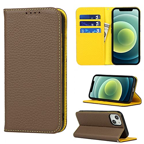 Copmob iPhone 13 Echt Leder Flip Case mit 4 Kartenfächern Magnetverschluss Schutzhülle für iPhone 13 Braun Copmob iPhone 13 Echt Leder Flip Case mit 4 Kartenfächern Magnetverschluss Schutzhülle für iPhone 13 Braun von Copmob