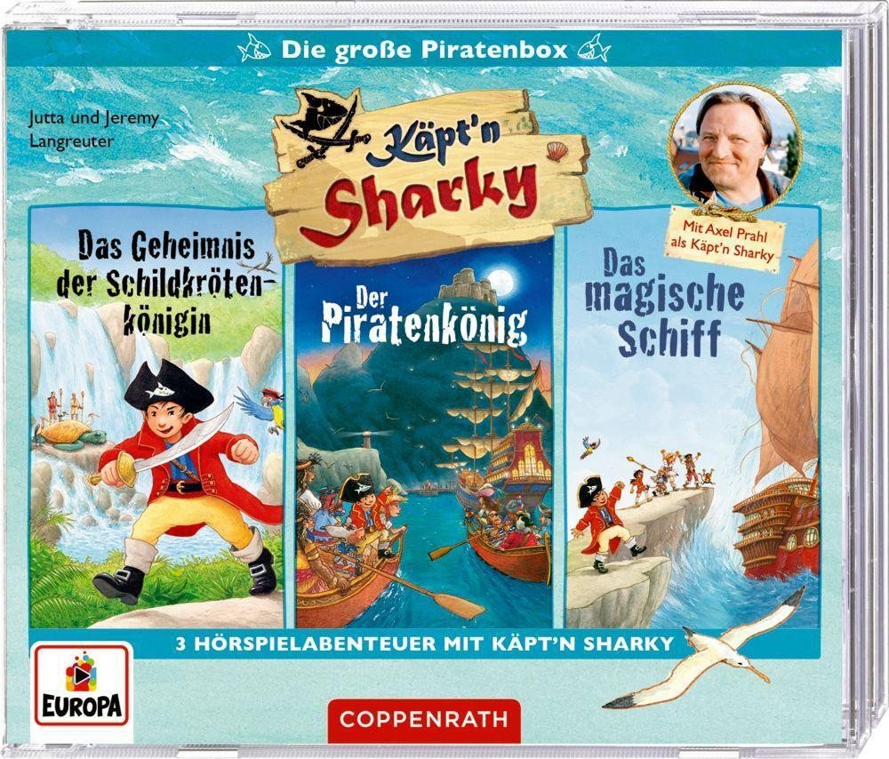 Coppenrath Hörspiel Käpt'n Sharky - Die große Piratenbox (3 CDs) von Coppenrath