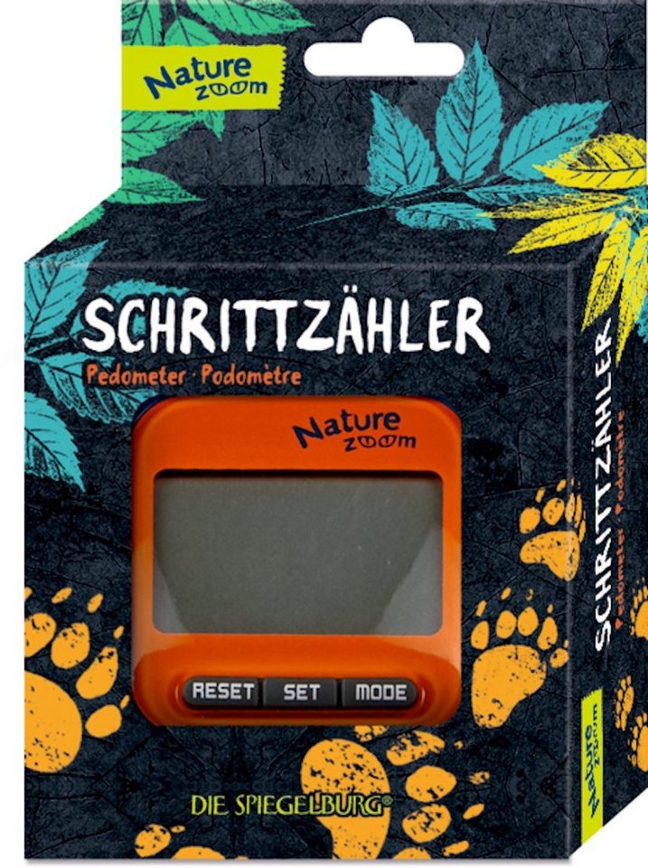Coppenrath Schrittzähler Schrittzähler Nature Zoom (Set, 1-tlg., 1), mit Gürtelclip und Anleitung von Coppenrath