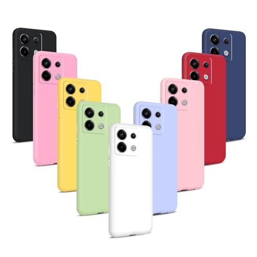 Coqinen 9X Hülle Kompatibel mit Xiaomi Redmi Note 13 Pro 5G, Ultra dünn Silikon Handyhülle Matt Stoßfest Weiche Schutzhülle, 9 Farbe von Coqinen