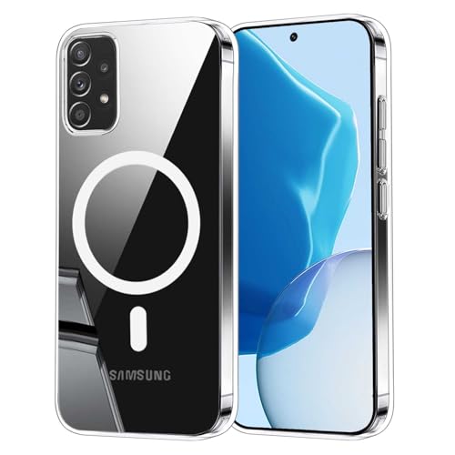 Coqinen Magnetisch Handyhülle für Samsung Galalxy A33 5G Hülle, Stoßfest Transparent Dünn Schutzhülle Samsung A33 5G mit Kratzfeste PC Rückseite + TPU Bumper, Durchsichtig Coqinen Magnetisch Handyhülle für Samsung Galalxy A33 5G Hülle, Stoßfest Transparent Dünn Schutzhülle Samsung A33 5G mit Kratzfeste PC Rückseite + TPU Bumper, Durchsichtig von Coqinen