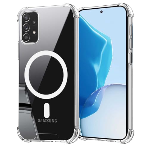 Coqinen Magnetisch Handyhülle für Samsung Galalxy A53 5G Hülle, Stoßfest Transparent Dünn Schutzhülle Samsung A53 5G mit Kratzfeste PC Rückseite + TPU Bumper, Durchsichtig Coqinen Magnetisch Handyhülle für Samsung Galalxy A53 5G Hülle, Stoßfest Transparent Dünn Schutzhülle Samsung A53 5G mit Kratzfeste PC Rückseite + TPU Bumper, Durchsichtig von Coqinen