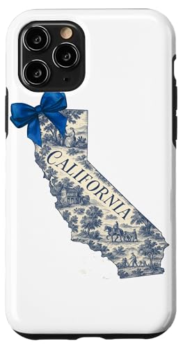 California Toile Coquette Aesthetic Cottagecore State Hülle für iPhone 11 Pro California Toile Coquette Aesthetic Cottagecore State Hülle für iPhone 11 Pro von Coquette Aesthetic California Blue Toile Vintage