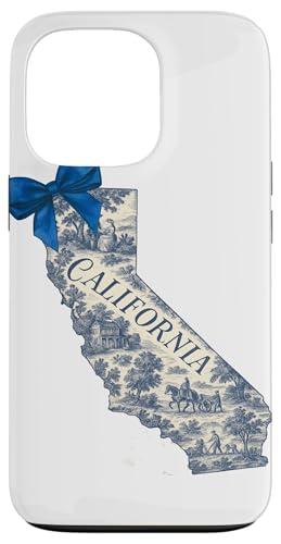 California Toile Coquette Aesthetic Cottagecore State Hülle für iPhone 13 Pro California Toile Coquette Aesthetic Cottagecore State Hülle für iPhone 13 Pro von Coquette Aesthetic California Blue Toile Vintage