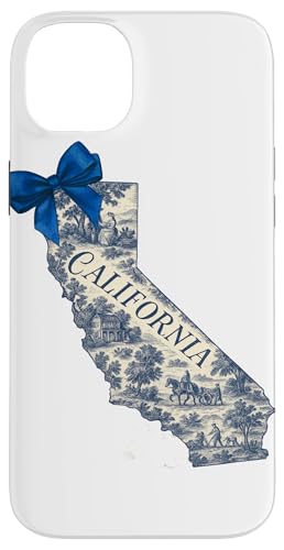 California Toile Coquette Aesthetic Cottagecore State Hülle für iPhone 14 Plus California Toile Coquette Aesthetic Cottagecore State Hülle für iPhone 14 Plus von Coquette Aesthetic California Blue Toile Vintage