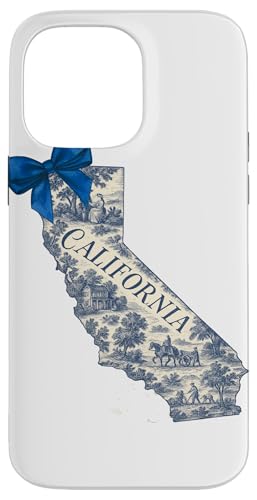 California Toile Coquette Aesthetic Cottagecore State Hülle für iPhone 14 Pro Max California Toile Coquette Aesthetic Cottagecore State Hülle für iPhone 14 Pro Max von Coquette Aesthetic California Blue Toile Vintage