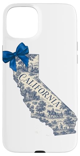 California Toile Coquette Aesthetic Cottagecore State Hülle für iPhone 15 Plus California Toile Coquette Aesthetic Cottagecore State Hülle für iPhone 15 Plus von Coquette Aesthetic California Blue Toile Vintage