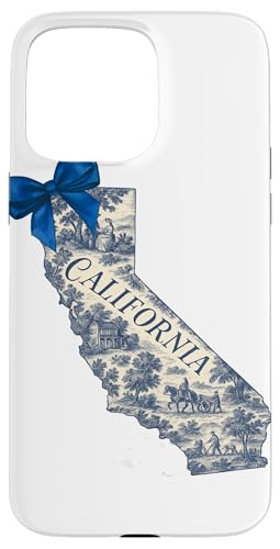California Toile Coquette Aesthetic Cottagecore State Hülle für iPhone 15 Pro Max California Toile Coquette Aesthetic Cottagecore State Hülle für iPhone 15 Pro Max von Coquette Aesthetic California Blue Toile Vintage