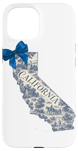 California Toile Coquette Aesthetic Cottagecore State Hülle für iPhone 15 California Toile Coquette Aesthetic Cottagecore State Hülle für iPhone 15 von Coquette Aesthetic California Blue Toile Vintage