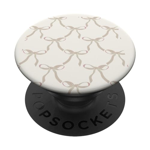 Ästhetische beige hellbraune Schleifen Aquarell PopSockets mit austauschbarem PopGrip Ästhetische beige hellbraune Schleifen Aquarell PopSockets mit austauschbarem PopGrip von Coquette Aesthetic Graphics