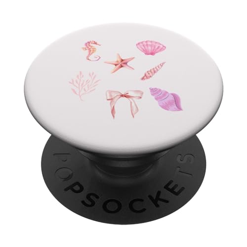 Coastal Grandma Coquette Pink Bows Aesthetic PopSockets mit austauschbarem PopGrip Coastal Grandma Coquette Pink Bows Aesthetic PopSockets mit austauschbarem PopGrip von Coquette Aesthetic Graphics