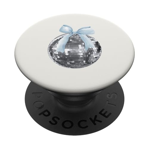 Discokugel blaue Schleife Kokette Girly Aesthetic PopSockets Klebender PopGrip Discokugel blaue Schleife Kokette Girly Aesthetic PopSockets Klebender PopGrip von Coquette Aesthetic Graphics