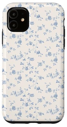 Hülle für iPhone 11 Blaue ästhetische Kokette Soft Girly mit Blumenmuster Hülle für iPhone 11 Blaue ästhetische Kokette Soft Girly mit Blumenmuster von Coquette Aesthetic Graphics