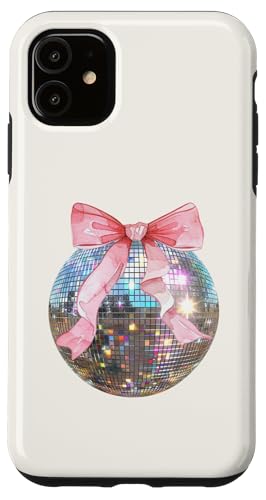 Hülle für iPhone 11 Discokugel rosa Schleife Kokette Girly Aesthetic von Coquette Aesthetic Graphics