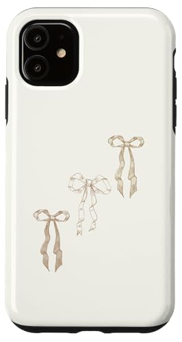 Hülle für iPhone 11 Weiche beige hellbraune Kokette Schleifen Girly Aesthetic Hülle für iPhone 11 Weiche beige hellbraune Kokette Schleifen Girly Aesthetic von Coquette Aesthetic Graphics