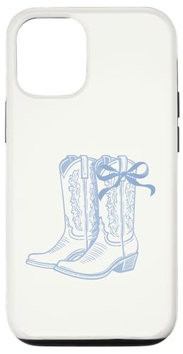 Hülle für iPhone 12/12 Pro Kokette blaue Stiefel Schleife Girly Aesthetic Hülle für iPhone 12/12 Pro Kokette blaue Stiefel Schleife Girly Aesthetic von Coquette Aesthetic Graphics