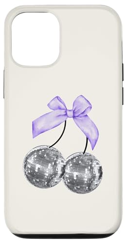 Hülle für iPhone 15 Disco Cherry Balls Coquette Aesthetic, mit lila Schleife Hülle für iPhone 15 Disco Cherry Balls Coquette Aesthetic, mit lila Schleife von Coquette Aesthetic Graphics