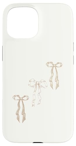 Hülle für iPhone 15 Weiche beige hellbraune Kokette Schleifen Girly Aesthetic Hülle für iPhone 15 Weiche beige hellbraune Kokette Schleifen Girly Aesthetic von Coquette Aesthetic Graphics
