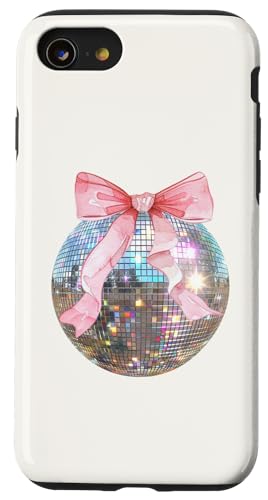 Hülle für iPhone SE (2020) / 7 / 8 Discokugel rosa Schleife Kokette Girly Aesthetic von Coquette Aesthetic Graphics