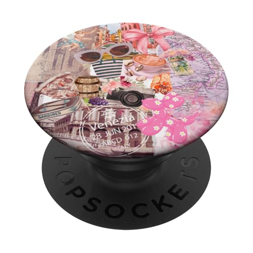 Aesthetic Summer European Coquette Collage Scrapbook Preppy PopSockets Klebender PopGrip von Coquette Aesthetic