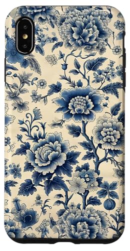 Chinoiserie Toile-Muster mit Blumenmuster in Antik-Weiß Hülle für iPhone XS Max Chinoiserie Toile-Muster mit Blumenmuster in Antik-Weiß Hülle für iPhone XS Max von Coquette Aesthetic
