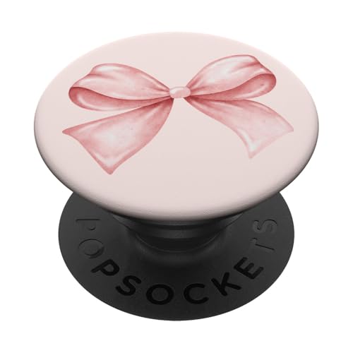 Coquette Pink Bows Aquarell PopSockets Klebender PopGrip von Coquette Aesthetic