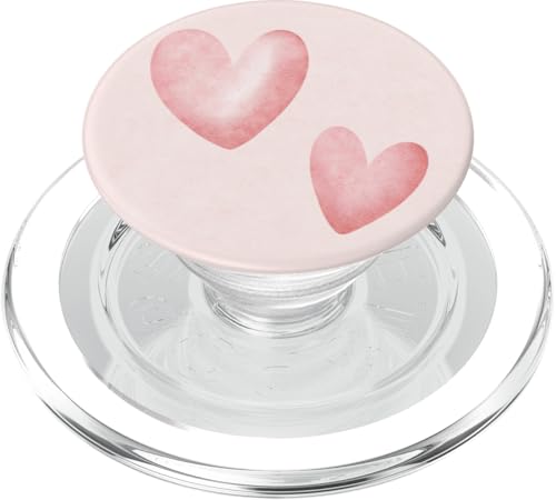 Coquette Pink Tiny Hearts Aquarell PopSockets PopGrip für MagSafe von Coquette Aesthetic