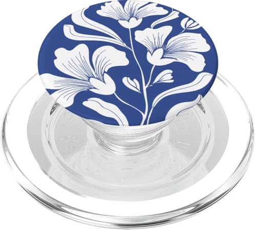 Elegante weiße Chinoiserie Line Art Floral PopSockets PopGrip für MagSafe Elegante weiße Chinoiserie Line Art Floral PopSockets PopGrip für MagSafe von Coquette Aesthetic