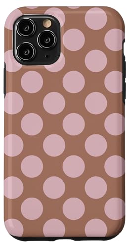 Gelato Mauve Pastell Polka Dots Mokka Mousse Hellbraun Hülle für iPhone 11 Pro von Coquette Aesthetic