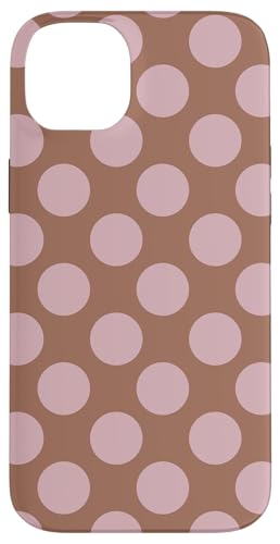 Gelato Mauve Pastell Polka Dots Mokka Mousse Hellbraun Hülle für iPhone 14 Plus von Coquette Aesthetic