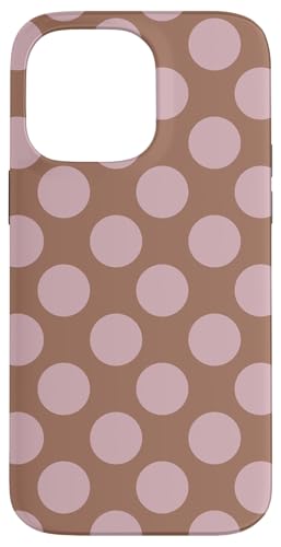 Gelato Mauve Pastell Polka Dots Mokka Mousse Hellbraun Hülle für iPhone 14 Pro Max von Coquette Aesthetic