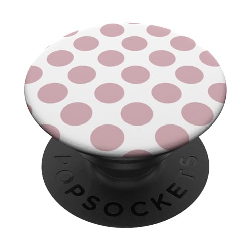 Gelato Mauve Pastell Polka Dots Weiß Farben PopSockets Klebender PopGrip von Coquette Aesthetic
