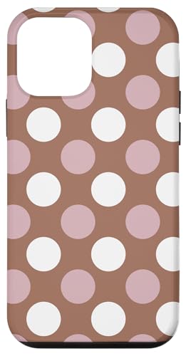 Gelato Mousse-Farben in Mauve, Pastell-Weiß, Punkte, Mokka Hülle für iPhone 12 mini von Coquette Aesthetic