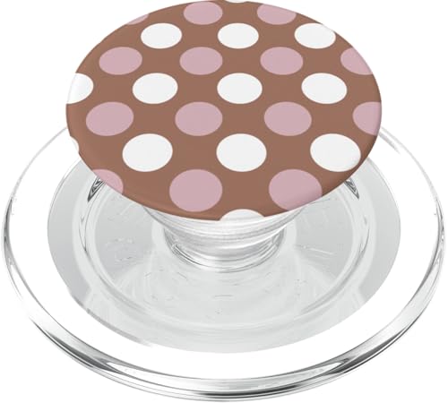 Gelato Mousse-Farben in Mauve, Pastell-Weiß, Punkte, Mokka PopSockets PopGrip für MagSafe von Coquette Aesthetic