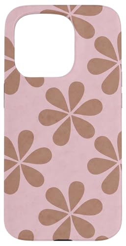 Gelato Pastell Mokka Mousse Hellbraun Mauve Retro Blume Hülle für iPhone 15 Pro von Coquette Aesthetic