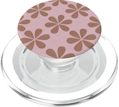 Gelato Pastell Mokka Mousse Hellbraun Mauve Retro Blume PopSockets PopGrip für MagSafe von Coquette Aesthetic