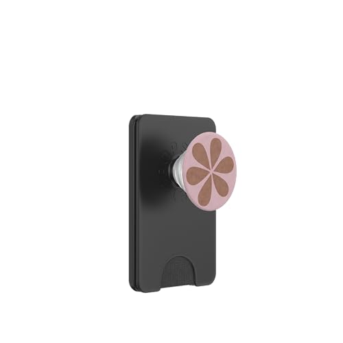 Gelato Pastell Mokka Mousse Hellbraun Mauve Retro Blume PopSockets PopWallet für MagSafe von Coquette Aesthetic