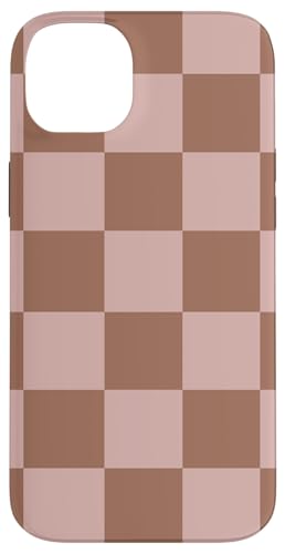 Mokka Mousse Gelato Mauve Pastell Schachbrettmuster Hülle für iPhone 14 Plus von Coquette Aesthetic