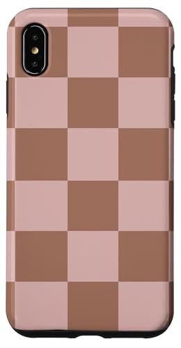 Mokka Mousse Gelato Mauve Pastell Schachbrettmuster Hülle für iPhone XS Max von Coquette Aesthetic
