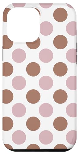 Mokka Mousse Hellbraun Gelato Mauve Pastell Polka Dots Hülle für iPhone 12 Pro Max von Coquette Aesthetic