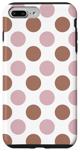 Mokka Mousse Hellbraun Gelato Mauve Pastell Polka Dots Hülle für iPhone 7 Plus/8 Plus von Coquette Aesthetic