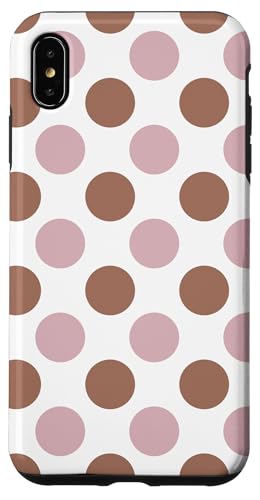 Mokka Mousse Hellbraun Gelato Mauve Pastell Polka Dots Hülle für iPhone XS Max von Coquette Aesthetic