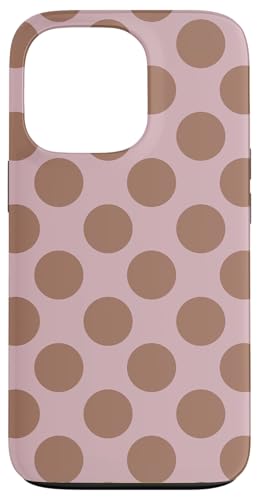 Mokka Mousse Hellbraun Polka Dots Gelato Mauve Pastell Hülle für iPhone 13 Pro von Coquette Aesthetic