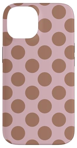 Mokka Mousse Hellbraun Polka Dots Gelato Mauve Pastell Hülle für iPhone 14 von Coquette Aesthetic