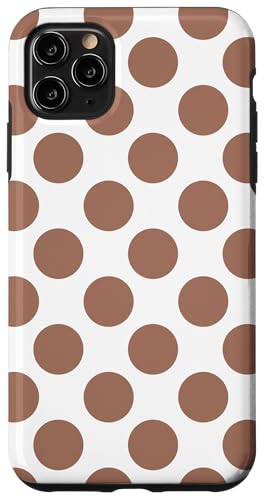 Mokka-Mousse hellbraun gepunktet weiße Farben Hülle für iPhone 11 Pro Max von Coquette Aesthetic