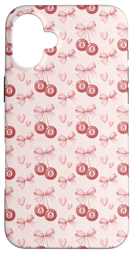 Schleifenbänder, 8 Kugeln, Kirschen, kleine Herzen Hülle für iPhone 16 Plus Schleifenbänder, 8 Kugeln, Kirschen, kleine Herzen Hülle für iPhone 16 Plus von Coquette Aesthetic