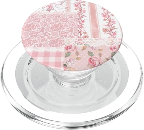 Sommercollage mit rosafarbenem Blumenquiltmuster PopSockets PopGrip für MagSafe Sommercollage mit rosafarbenem Blumenquiltmuster PopSockets PopGrip für MagSafe von Coquette Aesthetic